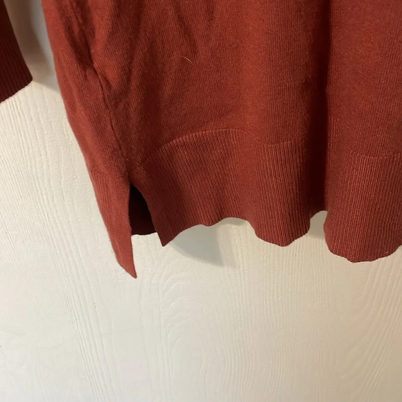 Pink Clover NWOT Long Sweater Pocket Cardigan Burnt Orange/Copper Size Medium - Picture 7 of 7